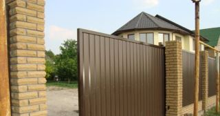 Купить откатные ворота из профнастила Вичуга, цена от 1752 руб.