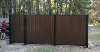 Купить распашные ворота из профнастила Вичуга, цена от 2731 руб.
